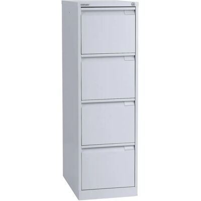 Armoire à fichiers en acier BISLEY - 4 tiroirs, verrouillable, A4, Bureautique - Publicité Armoire à fichiers en acier BISLEY - 4 tiroirs, verrouillable, A4, Bureautique - Publicité