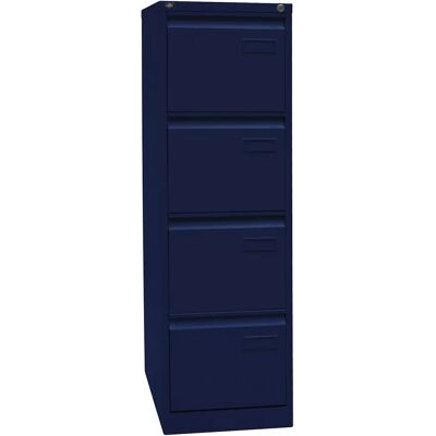 BISLEY LIGHT Mobiletto per documenti - 4 cassetti - Acciaio - Blu Oxford - Arredo ufficio BISLEY LIGHT Mobiletto per documenti - 4 cassetti - Acciaio - Blu Oxford - Arredo ufficio