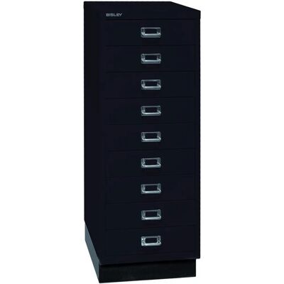 Archivador MultiDrawer de Acero Bisley - 9 Cajones - A3 - Negro/Plata - Almacenaje de Oficina Archivador MultiDrawer de Acero Bisley - 9 Cajones - A3 - Negro/Plata - Almacenaje de Oficina