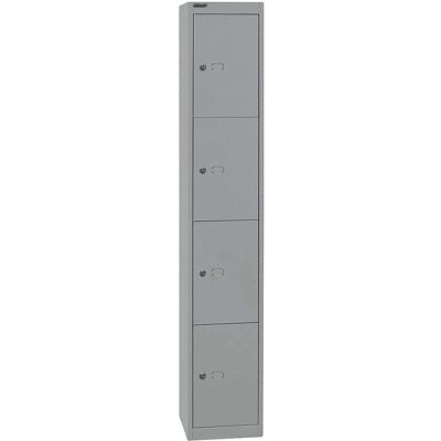 Armoire à Casier Bisley - Argent, 4 Compartiments, 30,5cm - Armoire - Publicité Armoire à Casier Bisley - Argent, 4 Compartiments, 30,5cm - Armoire - Publicité