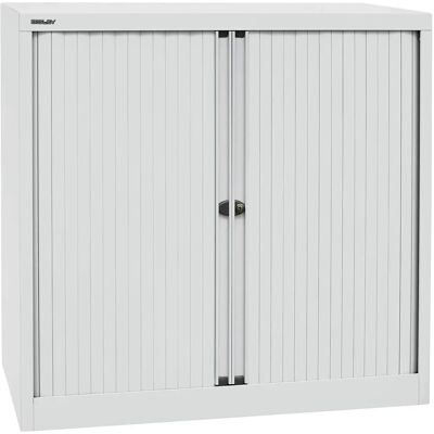 Bisley Rollladenschrank - Lichtgrau, 2 Fachböden - Stauraum Bisley Rollladenschrank - Lichtgrau, 2 Fachböden - Stauraum