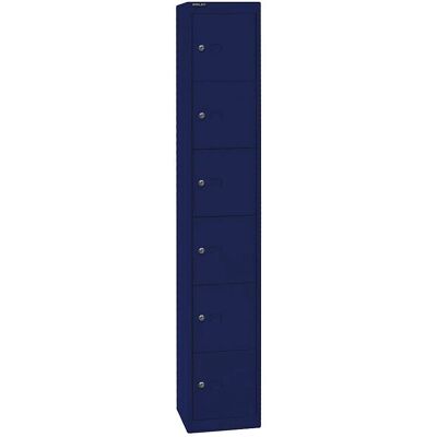 Armadio portaricambi Bisley blu Oxford - 6 scomparti, 30,5cm x 30,5cm x 180,2cm Armadio portaricambi Bisley blu Oxford - 6 scomparti, 30,5cm x 30,5cm x 180,2cm