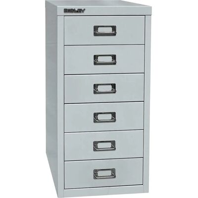 Armadio con 6 cassetti BISLEY MultiDrawer Grigio Chiaro Armadio con 6 cassetti BISLEY MultiDrawer Grigio Chiaro