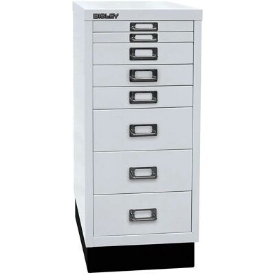 Bisley MultiDrawer L298S Mobiletto con cassetti - 8 cassetti, grigio chiaro, 27,8x38x67cm Bisley MultiDrawer L298S Mobiletto con cassetti - 8 cassetti, grigio chiaro, 27,8x38x67cm