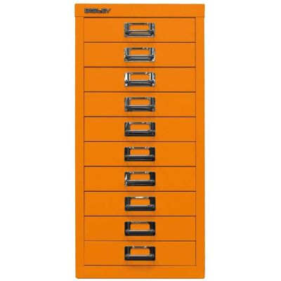 Bisley L2910 Armoire à dossiers - 10 tiroirs, Orange - Publicité Bisley L2910 Armoire à dossiers - 10 tiroirs, Orange - Publicité
