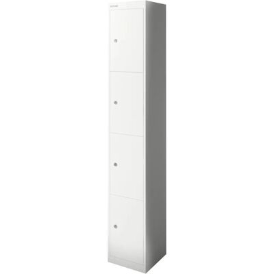 BISLEY Schließfachschrank - 4 Fächer - 30,5x30,5x180,2 cm BISLEY Schließfachschrank - 4 Fächer - 30,5x30,5x180,2 cm