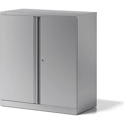 BISLEY Kast - Stalen Kast met Slot, 1 Plank, Zilver BISLEY Kast - Stalen Kast met Slot, 1 Plank, Zilver