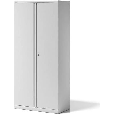 Armario de acero BISLEY - 4 estantes, con cerradura, Blanco - Muebles de oficina Armario de acero BISLEY - 4 estantes, con cerradura, Blanco - Muebles de oficina