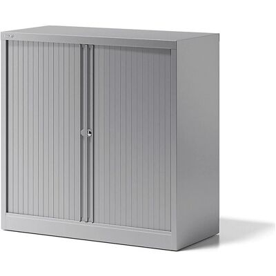 Armario con persiana BISLEY Essentials - 1000x1000x470mm - Plateado Armario con persiana BISLEY Essentials - 1000x1000x470mm - Plateado