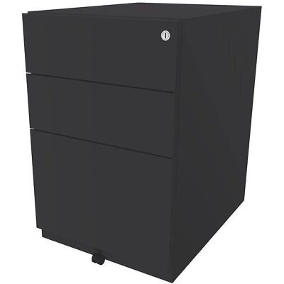BISLEY Note rollbarer Behälter - Stahl, 2 Schubladen, 1 Hängeregister, Grau BISLEY Note rollbarer Behälter - Stahl, 2 Schubladen, 1 Hängeregister, Grau