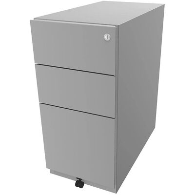 BISLEY Note contenitore con ruote - Grigio chiaro - Contenitore di stoccaggio BISLEY Note contenitore con ruote - Grigio chiaro - Contenitore di stoccaggio