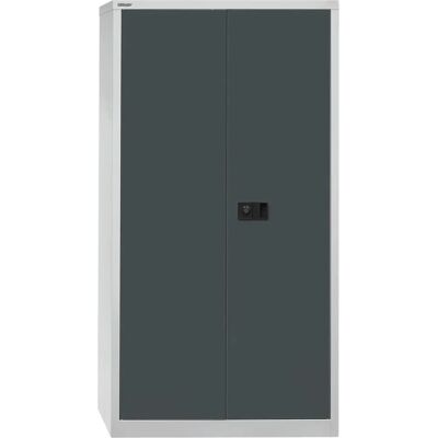 Armario de almacenamiento BISLEY Universal - 3 estantes, con cerradura, gris Armario de almacenamiento BISLEY Universal - 3 estantes, con cerradura, gris