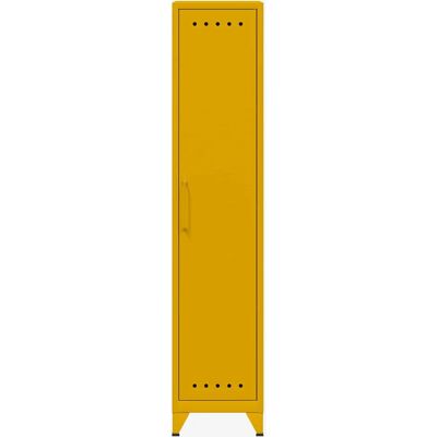 BISLEY Staal Kast - 38x51x180 cm, geel, reeds gemonteerd - Opslag & Ruimteverdeler BISLEY Staal Kast - 38x51x180 cm, geel, reeds gemonteerd - Opslag & Ruimteverdeler