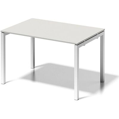 BISLEY U-förmiger Schreibtisch - Weißes Gestell - Grau-weiße Oberfläche BISLEY U-förmiger Schreibtisch - Weißes Gestell - Grau-weiße Oberfläche