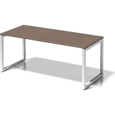 BISLEY CITO Schreibtisch - O-Gestell, 740x1800x800mm, Weiß, Nussbaumplatte BISLEY CITO Schreibtisch - O-Gestell, 740x1800x800mm, Weiß, Nussbaumplatte