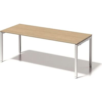 BISLEY CITO Weißer Schreibtisch - Höhenverstellbar, Eichenplatte, 200x80cm BISLEY CITO Weißer Schreibtisch - Höhenverstellbar, Eichenplatte, 200x80cm
