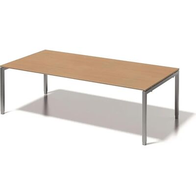 BISLEY CITO Bürotisch - U-förmig, höhenverstellbar, Buche, Silber BISLEY CITO Bürotisch - U-förmig, höhenverstellbar, Buche, Silber