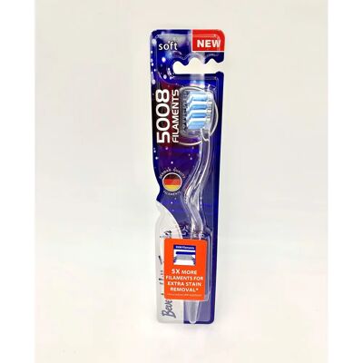 Dentifrice blanchissant Sensitive Blanc Naturel Beverly Hills Formula - Brosse à dents - Publicité Dentifrice blanchissant Sensitive Blanc Naturel Beverly Hills Formula - Brosse à dents - Publicité
