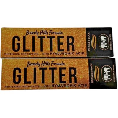Beverly Hills Formula Glitter Gold&Black Aufhellende Zahnpasta - Zahnpasta Beverly Hills Formula Glitter Gold&Black Aufhellende Zahnpasta - Zahnpasta