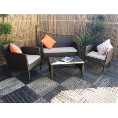 Oak Furniture Nevada Corner Sofa Set - Brown / Grey - Corner Sofa Set Oak Furniture Nevada Corner Sofa Set - Brown / Grey - Corner Sofa Set