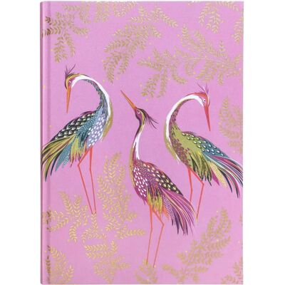 Sara Miller Haveli Garden Cranes A5 Fabric Notebook - Notebook Sara Miller Haveli Garden Cranes A5 Fabric Notebook - Notebook