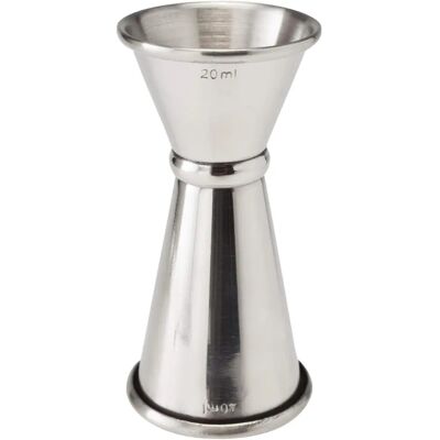 Jigger de bar Beaumont 20/40ml - Acier inoxydable - Publicité Jigger de bar Beaumont 20/40ml - Acier inoxydable - Publicité