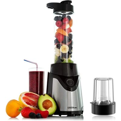 Sensio Home Personal Blender - Silver, Grey - Blender, Smoothie Maker Sensio Home Personal Blender - Silver, Grey - Blender, Smoothie Maker