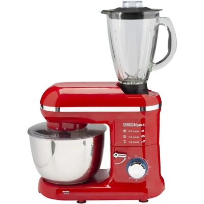 Sensio Home - Food Processor, Blender & Stand Mixer - Red Sensio Home - Food Processor, Blender & Stand Mixer - Red