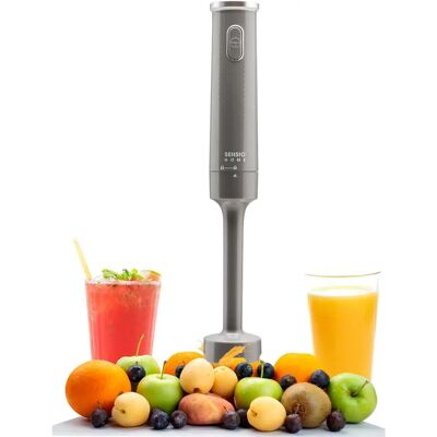 Sensio Home - Hand Blender 200W - Cool Grey - Stick - Immersion Blender Sensio Home - Hand Blender 200W - Cool Grey - Stick - Immersion Blender