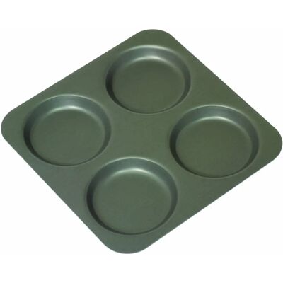 Mermaid 4 Cup Hard Anodised Yorkshire Pudding Tray - Baking Tray Mermaid 4 Cup Hard Anodised Yorkshire Pudding Tray - Baking Tray