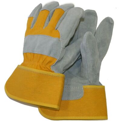Town & Country Leather Palm Gloves - Green/Orange - Basic Gloves Town & Country Leather Palm Gloves - Green/Orange - Basic Gloves