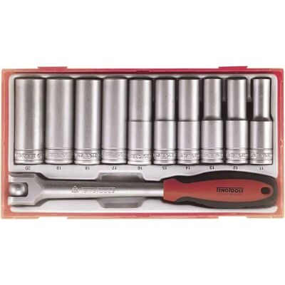 Teng Tools TT1211 Langes Steckschlüssel-Set - 12-Kant, 11 Stück Teng Tools TT1211 Langes Steckschlüssel-Set - 12-Kant, 11 Stück