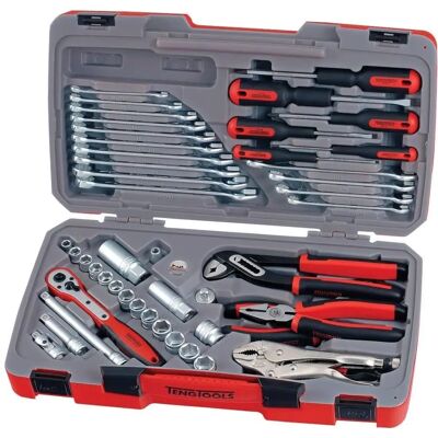 Jeu d’outils Teng T3848 - 48 pièces, métriques & AF - Publicité Jeu d’outils Teng T3848 - 48 pièces, métriques & AF - Publicité