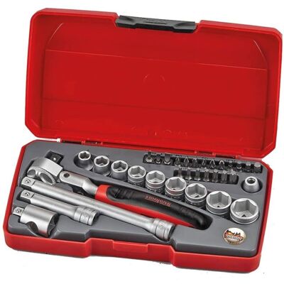 Teng Tools - Juego de llaves de vaso 3/8" T3834S 34 pzas Teng Tools - Juego de llaves de vaso 3/8" T3834S 34 pzas