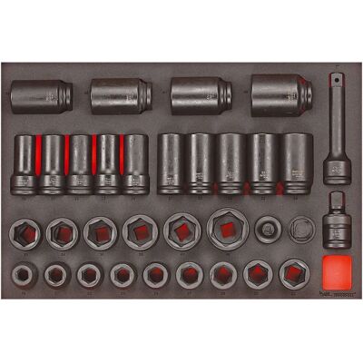 Teng Tools Impact-Satz mit Verlängerungen - Steckschlüsselset Teng Tools Impact-Satz mit Verlängerungen - Steckschlüsselset