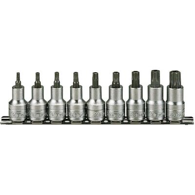 Teng Tools M1213TX 9-delig 1/2" Drive TX Bit Socket Set - Chroom Vanadium Teng Tools M1213TX 9-delig 1/2" Drive TX Bit Socket Set - Chroom Vanadium