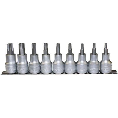 Juego de 9 vasos Tengtools M1213TPX - Tornillos de Seguridad - Acabado Satinado Juego de 9 vasos Tengtools M1213TPX - Tornillos de Seguridad - Acabado Satinado