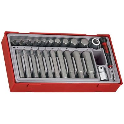 Teng Tools TTHEX23 23-teiliger metrischer Hex-Bit-Satz - Sechskant-Satz Teng Tools TTHEX23 23-teiliger metrischer Hex-Bit-Satz - Sechskant-Satz