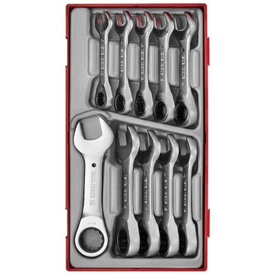 Zestaw krótkich kluczy z grzechotką Teng Tools TT6010MRS - Zestaw narzędzi Zestaw krótkich kluczy z grzechotką Teng Tools TT6010MRS - Zestaw narzędzi