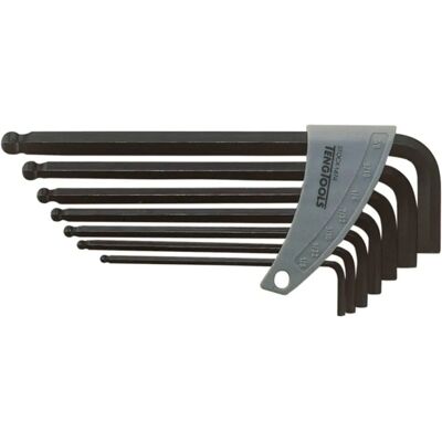 Teng TEN1474 Hexagon Key Set - 7 Sizes, 1/8-3/8in Teng TEN1474 Hexagon Key Set - 7 Sizes, 1/8-3/8in