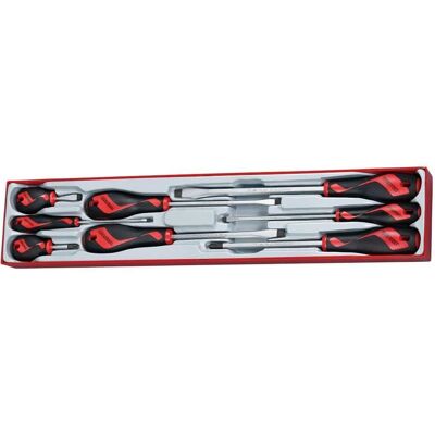 Teng Tools - Schraubenzieher-Set - 8 Stück, Flach & Kreuz, Bicolor Griff Teng Tools - Schraubenzieher-Set - 8 Stück, Flach & Kreuz, Bicolor Griff