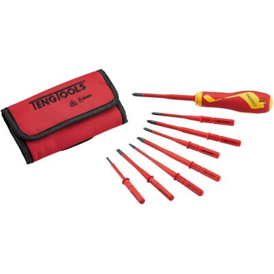 Juego de Destornilladores Aislados TENGTOOLS - 8 Puntas - Seguridad Eléctrica Juego de Destornilladores Aislados TENGTOOLS - 8 Puntas - Seguridad Eléctrica