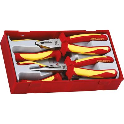 TengTools 117490102 Insulated Pliers Kit - Heavy Duty Professional Tools TengTools 117490102 Insulated Pliers Kit - Heavy Duty Professional Tools
