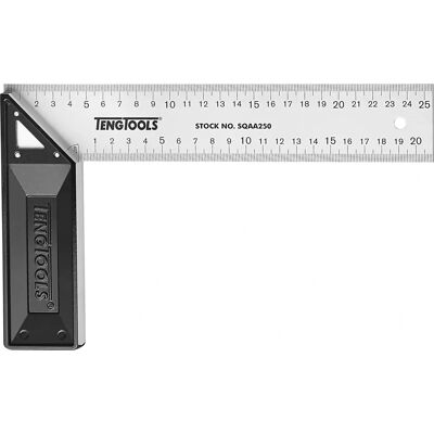 Teng Tools SQAA250 Escuadra de aluminio - 250mm Teng Tools SQAA250 Escuadra de aluminio - 250mm