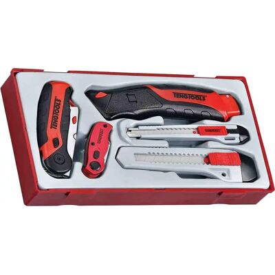 Couteau de sécurité Teng Tools TTK40 - Lineaire Automatique 50mm Repliable Couteau de sécurité Teng Tools TTK40 - Lineaire Automatique 50mm Repliable