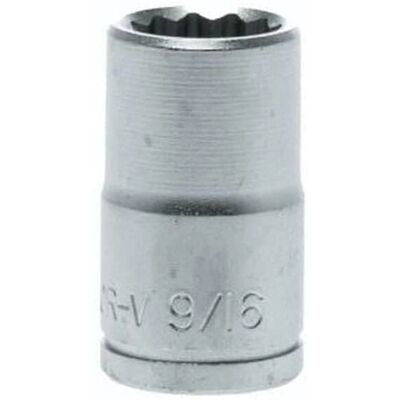 Teng M120118 Bi-Hexagon Socket - 12 Point - 1/2in Drive - 9/16in - Socket Teng M120118 Bi-Hexagon Socket - 12 Point - 1/2in Drive - 9/16in - Socket