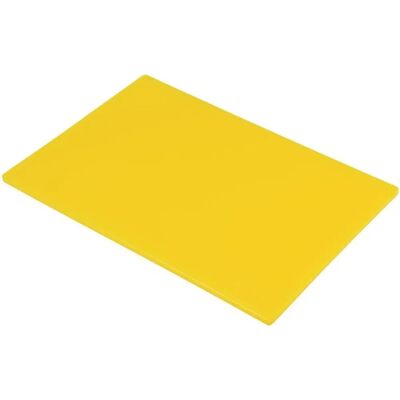 Planche à découper jaune Hygiplas - 450x300x13mm - Publicité Planche à découper jaune Hygiplas - 450x300x13mm - Publicité