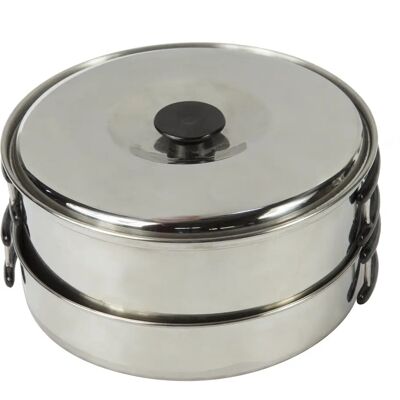 Regatta Compact Stainless Steel Cook Set - Silver - Camping Gear Regatta Compact Stainless Steel Cook Set - Silver - Camping Gear