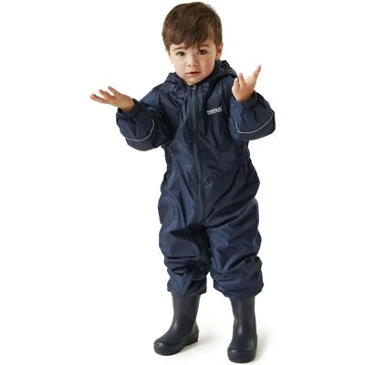 Regatta Navy Splosh III Macacão impermeável para crianças - Macacão Regatta Navy Splosh III Macacão impermeável para crianças - Macacão