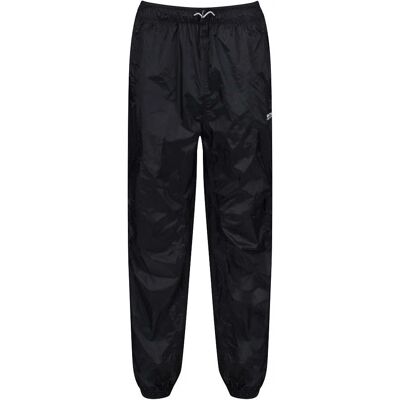 Regatta Active Packaway Overtrousers - Waterproof, Breathable, Black Regatta Active Packaway Overtrousers - Waterproof, Breathable, Black